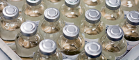 Group of vaccine vials.